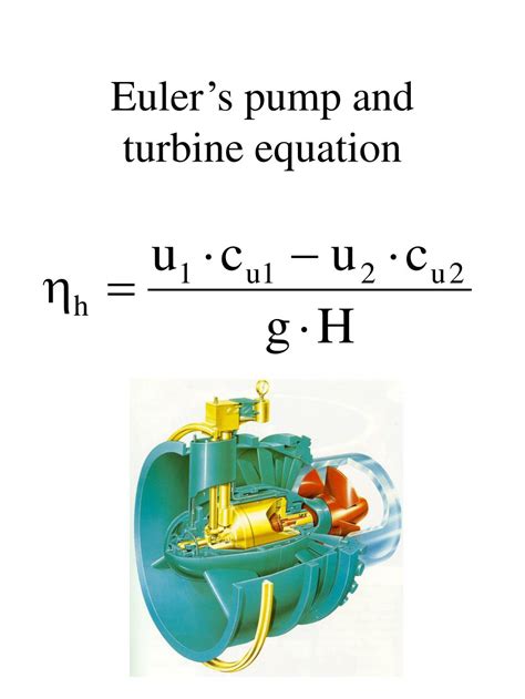 euler's energy transfer equation in centrifugal pump|pump and turbine equation.